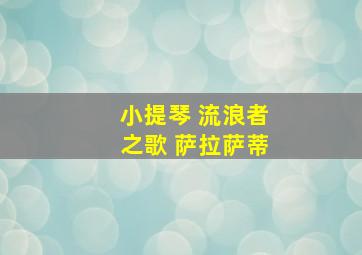 小提琴 流浪者之歌 萨拉萨蒂